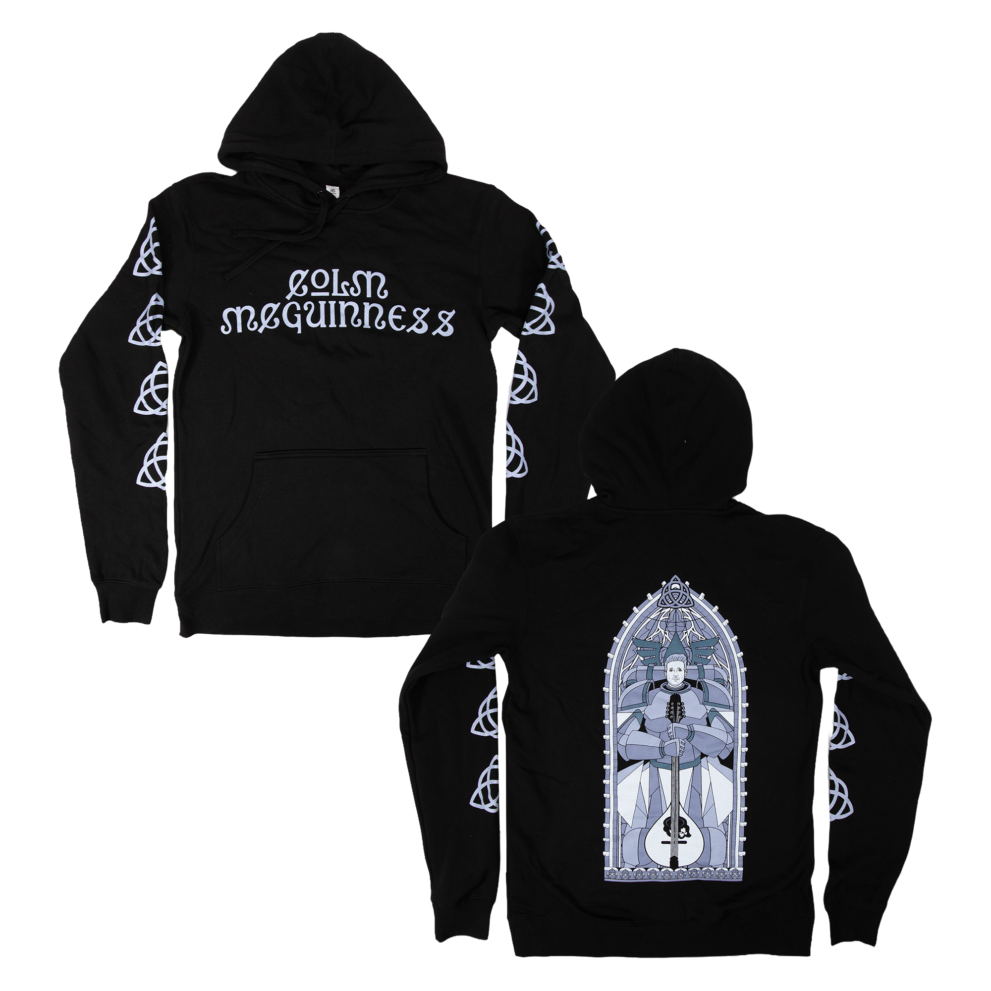 Stained Glass Hoodie - Black