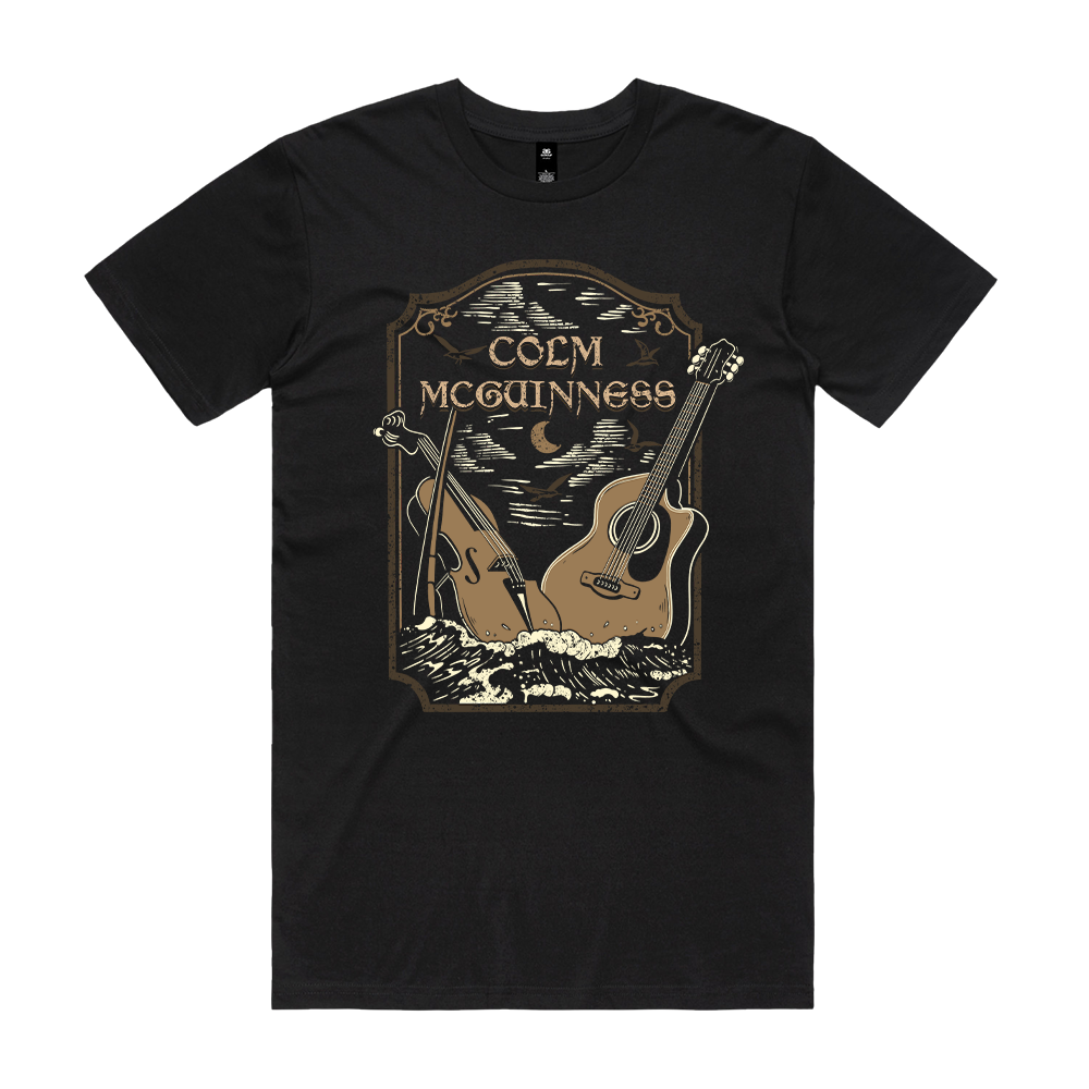 Violin and Guitar T-Shirt - Black